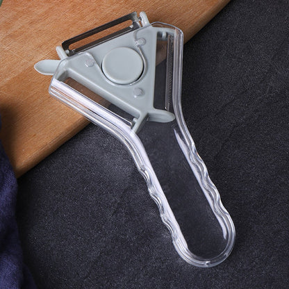 Peeler - 3-in-1 Peeler - Ergonomic - Can be used for peeling, grating and slicing - Blue - Image 2