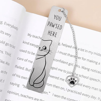 Bookmarks - Set of 2 - Cat Bookmarks - Cute Bookmarks - Bookmark Gifts for Book Lovers - Reading Bookmarks - Gifts for Boys, Girls, Kids & Friends - Cool School Supplies & Reading Gift - Stainless Steel - Image 4