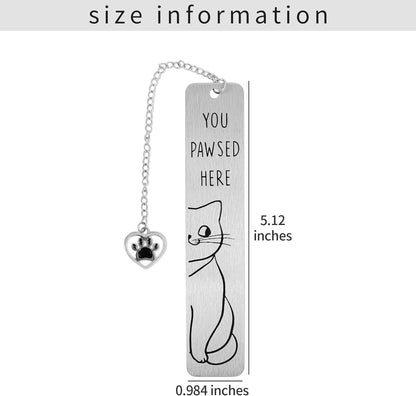 Bookmarks - Set of 2 - Cat Bookmarks - Cute Bookmarks - Bookmark Gifts for Book Lovers - Reading Bookmarks - Gifts for Boys, Girls, Kids & Friends - Cool School Supplies & Reading Gift - Stainless Steel - Image 6