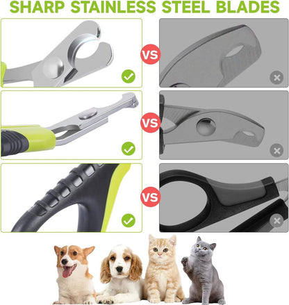 Pet Nail Clippers - Professional Pet Nail Clippers - Scissors - Stainless Steel - Cat Nail Clippers - Suitable for Small Dogs, Puppies, and Cats - Image 2