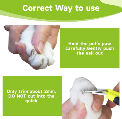 Pet Nail Clippers - Professional Pet Nail Clippers - Scissors - Stainless Steel - Cat Nail Clippers - Suitable for Small Dogs, Puppies, and Cats - Image 4