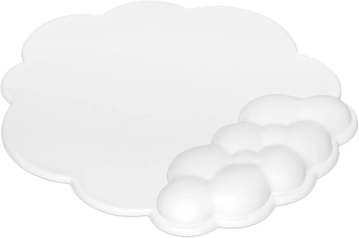 Mouse Pad - Mouse Pad with Wrist Rest - Ergonomic Mouse Pad - Mouse Pad with Leather Surface, Suitable for Computers, Laptops, Office, Home and Travel, with Non-Slip Bottom - White - Image 2
