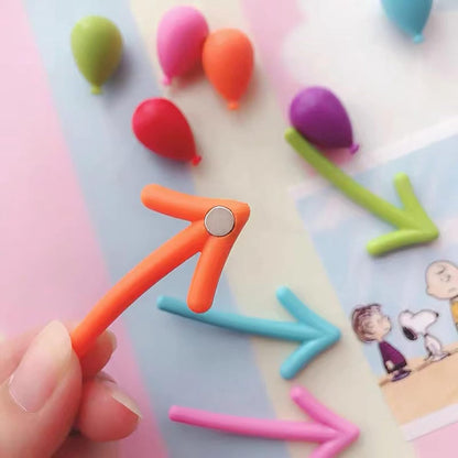 3D Arrow-Shaped Magnetic Notes - Fridge Magnets - 12-Piece Set for Whiteboard & Fridge - 2 Pieces in Each Color - Image 2