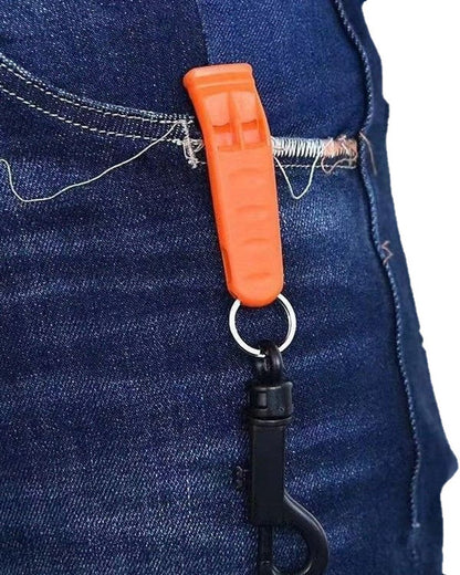 Emergency Whistle (10-Piece Whistle) - Sturdy and Durable Whistles, Suitable for Referees, Coaches, Emergencies, Lifeguards, Basketball, Football, Diving, Hiking, Adventure Sports, etc - Orange - Image 6