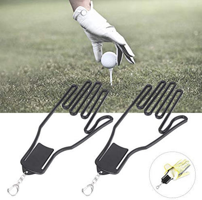 2-Pack Glove Supports - Black Plastic Frame to Prevent Deformation - For Golf & Outdoor Gloves - Image 3
