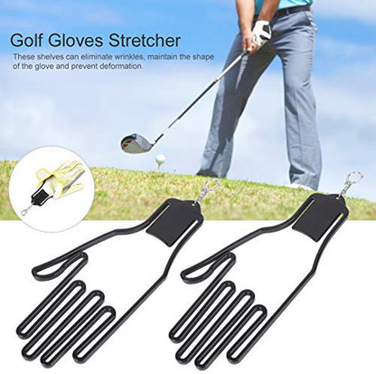2-Pack Glove Supports - Black Plastic Frame to Prevent Deformation - For Golf & Outdoor Gloves - Image 4