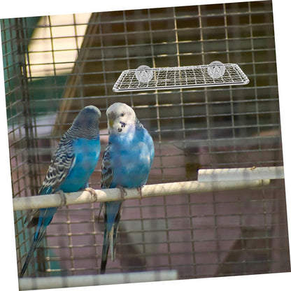 Bird Cage Accessories - Parrot Perch Made of Stainless Steel - Comfortable Resting Platform for Birds - Multifunctional Bird Cage Accessory - Modern Design - Suitable for Various Parrots, Provides Your Pet with a Comfortable Resting Place - Image 4