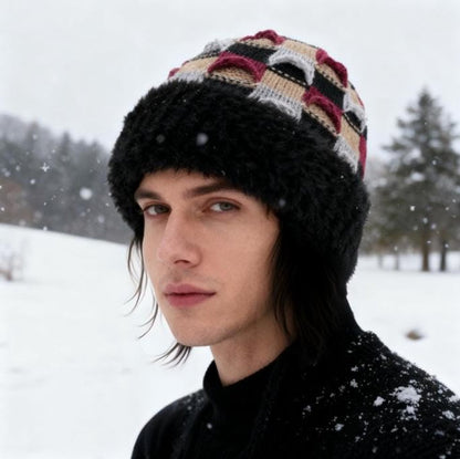 Winter Warm Knitted Hat - With Fleece Lining - Unisex - Suitable for Cold Weather（Black） - Image 6