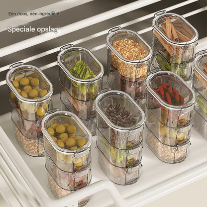 Storage Jars - 3-Tier - Sealed Storage Bottles - Spice Bottles - Storage Boxes - Kitchen Storage Bottles - Image 2