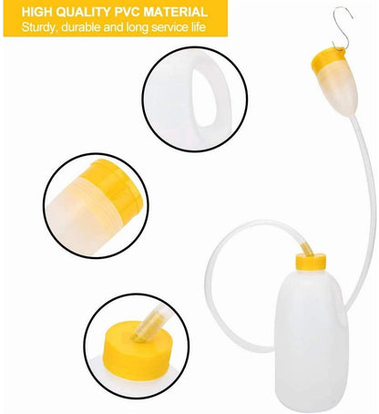 Urinal Men - Pee Bottle Men - Camping Toilet - Plastic - Urinal for Men - Anti-splash Urine Cup - Large 1700ml - Urinal Men with Lid - Reusable - For the Elderly, Hospital, Camping - Image 4