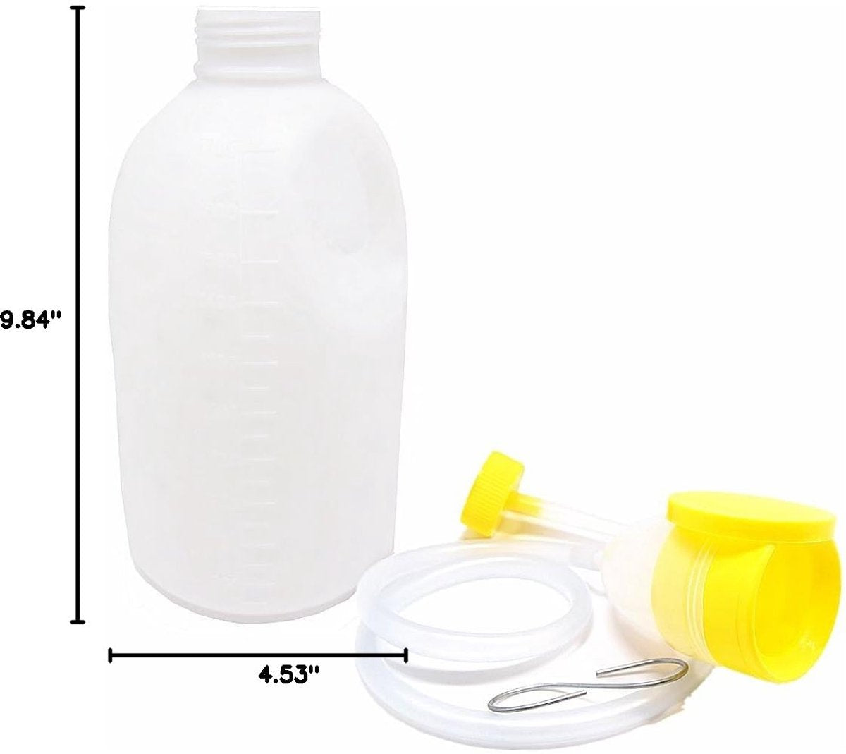Urinal Men - Pee Bottle Men - Camping Toilet - Plastic - Urinal for Men - Anti-splash Urine Cup - Large 1700ml - Urinal Men with Lid - Reusable - For the Elderly, Hospital, Camping - Image 7