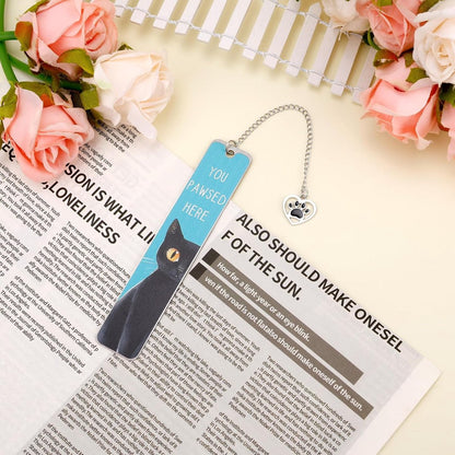 Bookmarks - Set of 2 - Cat Bookmarks - Gifts for Cat Lovers - Cute Bookmarks - Bookmark Gifts for Book Lovers - Reading Bookmarks - Gifts for Boys, Girls, Kids & Friends - Stainless Steel (Style A) - Image 4