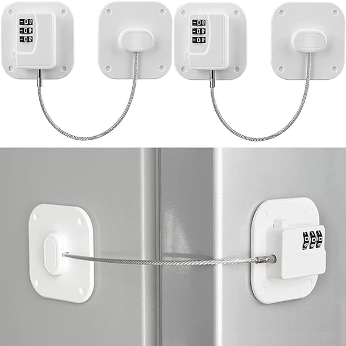 Child Locks - 2-pack refrigerator locks - drawer locks