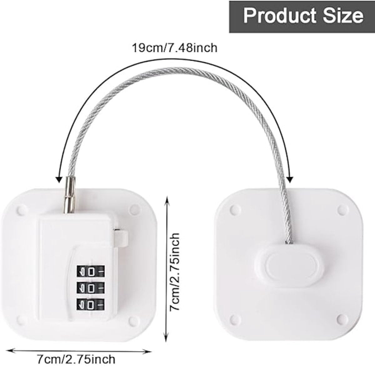 Child Locks - 2-pack refrigerator locks - drawer locks - Image 5