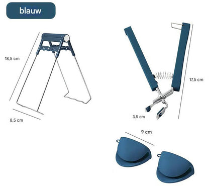 Anti-scald clamp - set of three - bowl remover - anti-slip clamp - kitchen bowl clamp - bowl and dish clamp - anti-scald - plate clamp - Image 4