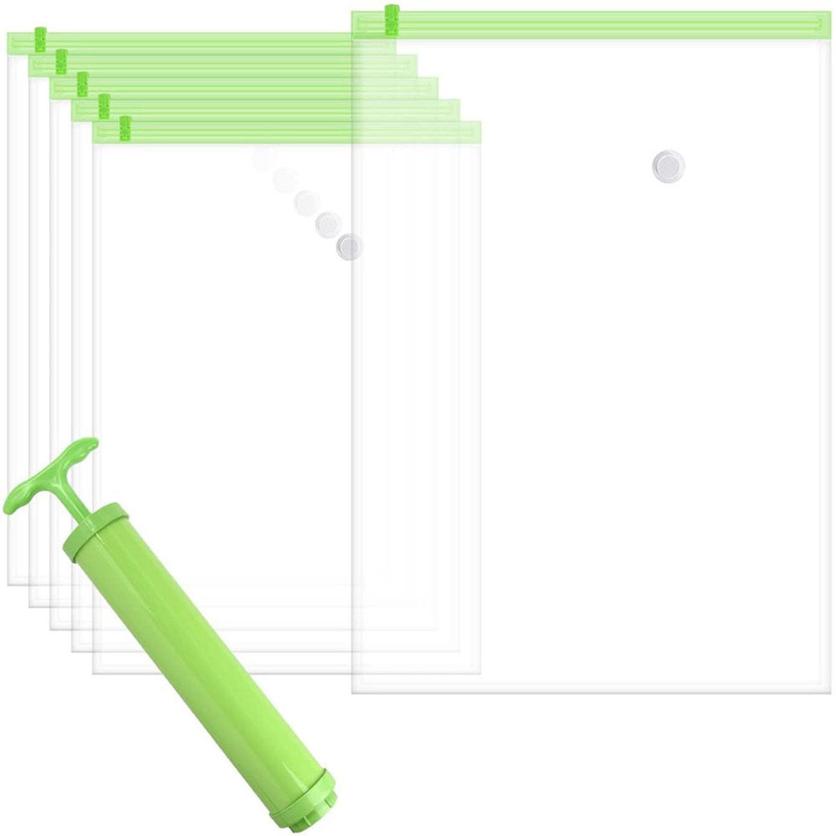 Vacuum Bags for Clothes - Set of 4 - with Manual Inflation Function - 120x100cm - Image 3