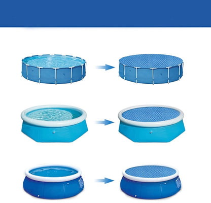 Insulation foil for outdoor pools - 2.4 m diameter - Blue - 1 piece - Image 5