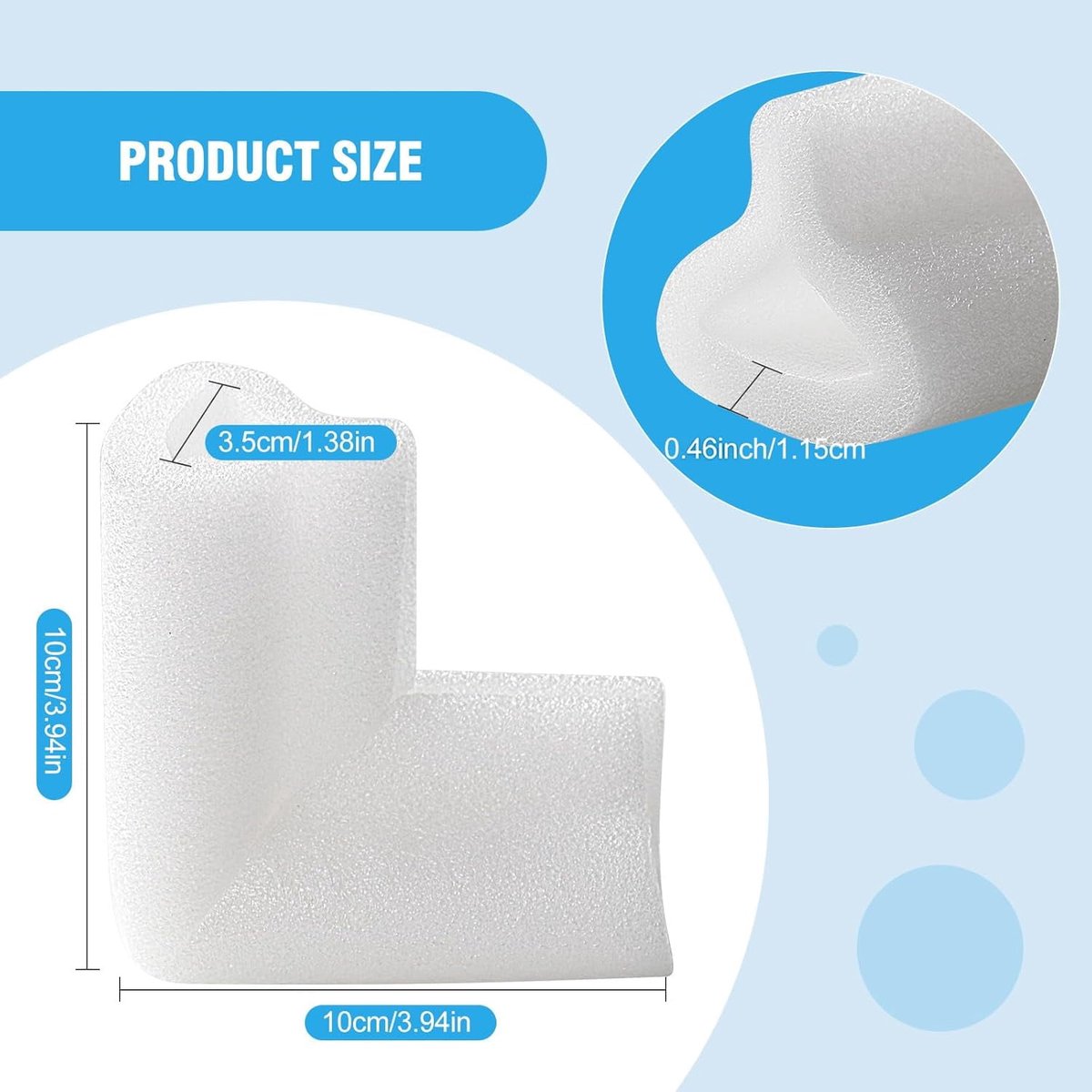 36-Piece Thick Foam Corner Protectors for TVs, Pictures, and Mirrors - Picture Frame Shipping & Packaging - Book Corner Shipping Supplies - Image 5