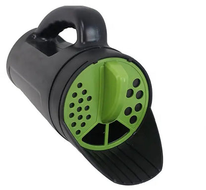 Hand spreader for seed and salt - planting machine for vegetable seeds - spreader for snow salt - adjustable outlet (3 positions) - including scoop - 2.5 liters - For lawn, garden and driveway - Image 2