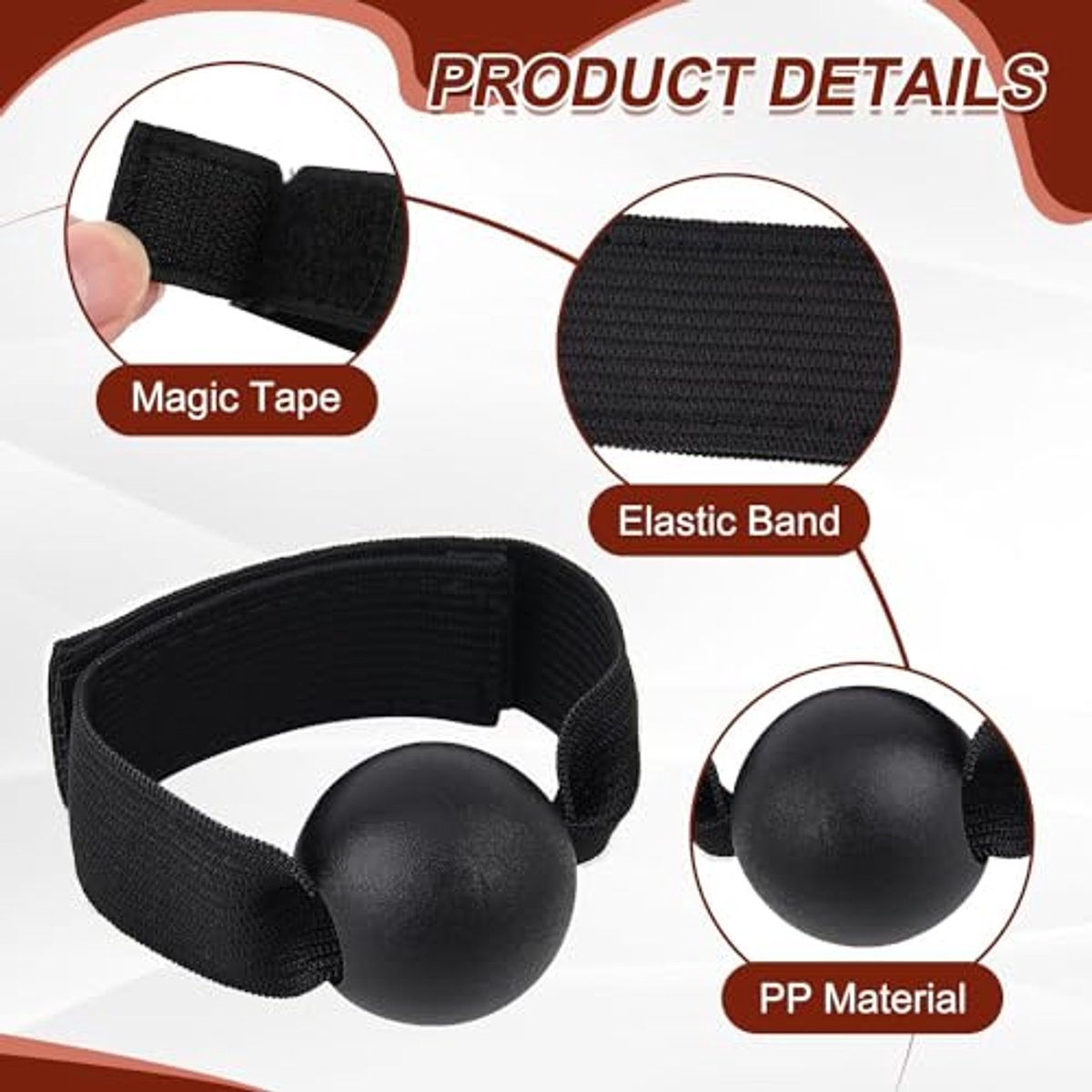2-Piece Volleyball Hand Shape Trainer - Soft Nylon & Wooden Beads - Adjustable Size for Correct Ball Placement - For Training and Competition - Image 2