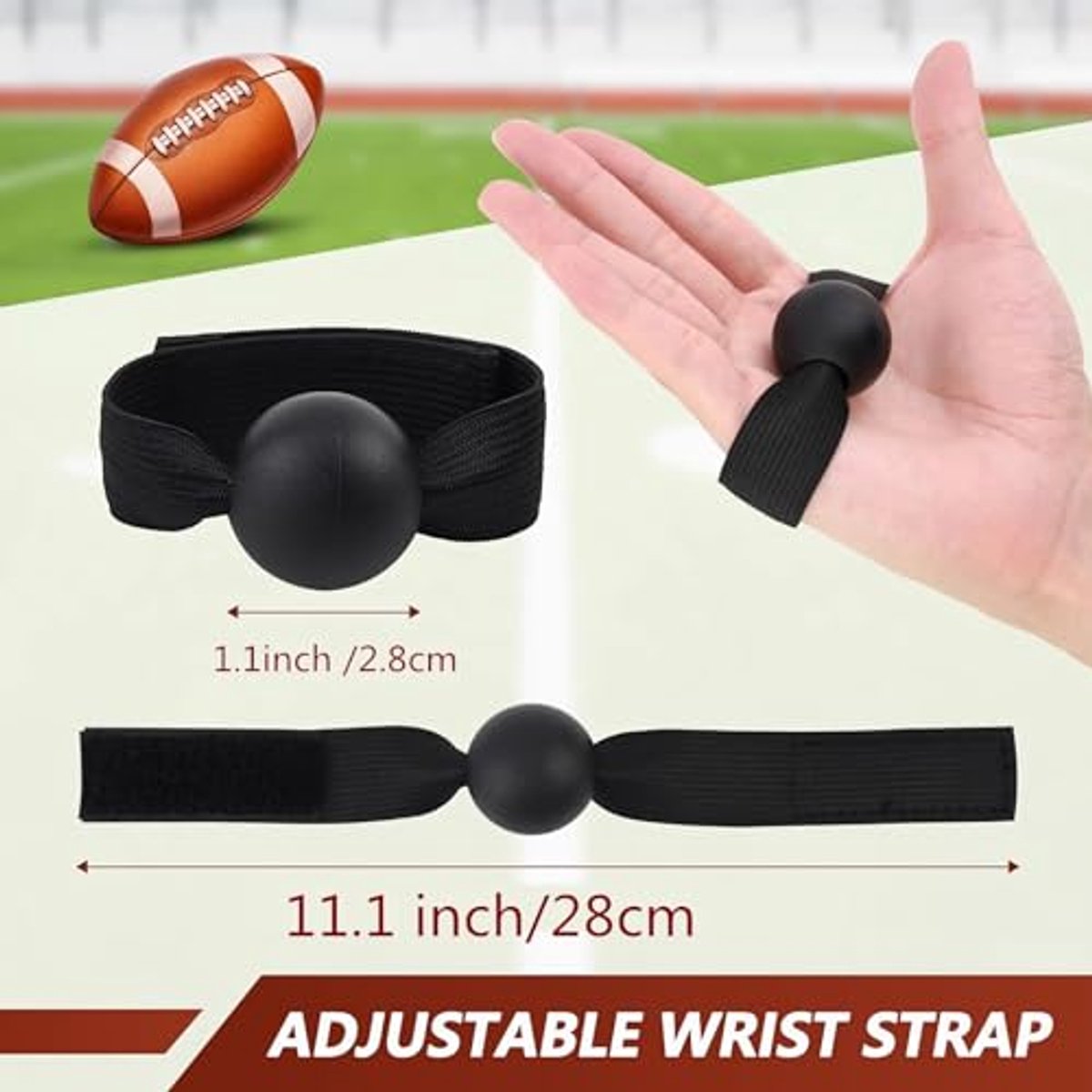 2-Piece Volleyball Hand Shape Trainer - Soft Nylon & Wooden Beads - Adjustable Size for Correct Ball Placement - For Training and Competition - Image 3