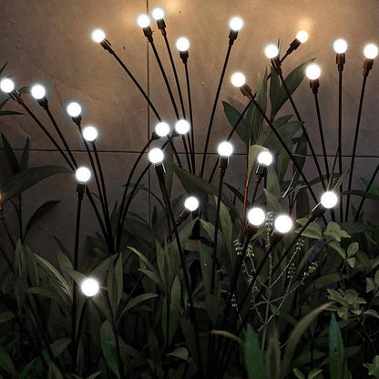 LED solar lights - Outdoor lighting - Solar garden lighting - Mood lighting - LED solar garden lights - Firefly-shaped - 12 flower pots x 2 - Waterproof, suitable for outdoor use - Ideal for decorating patio paths - White light