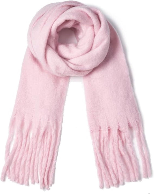 Warm Scarf - Colorful Winter Scarves for Women - Warm and Thick Knitted Scarves - Blanket Scarves - Stylish Christmas Gifts - Gifts for Her