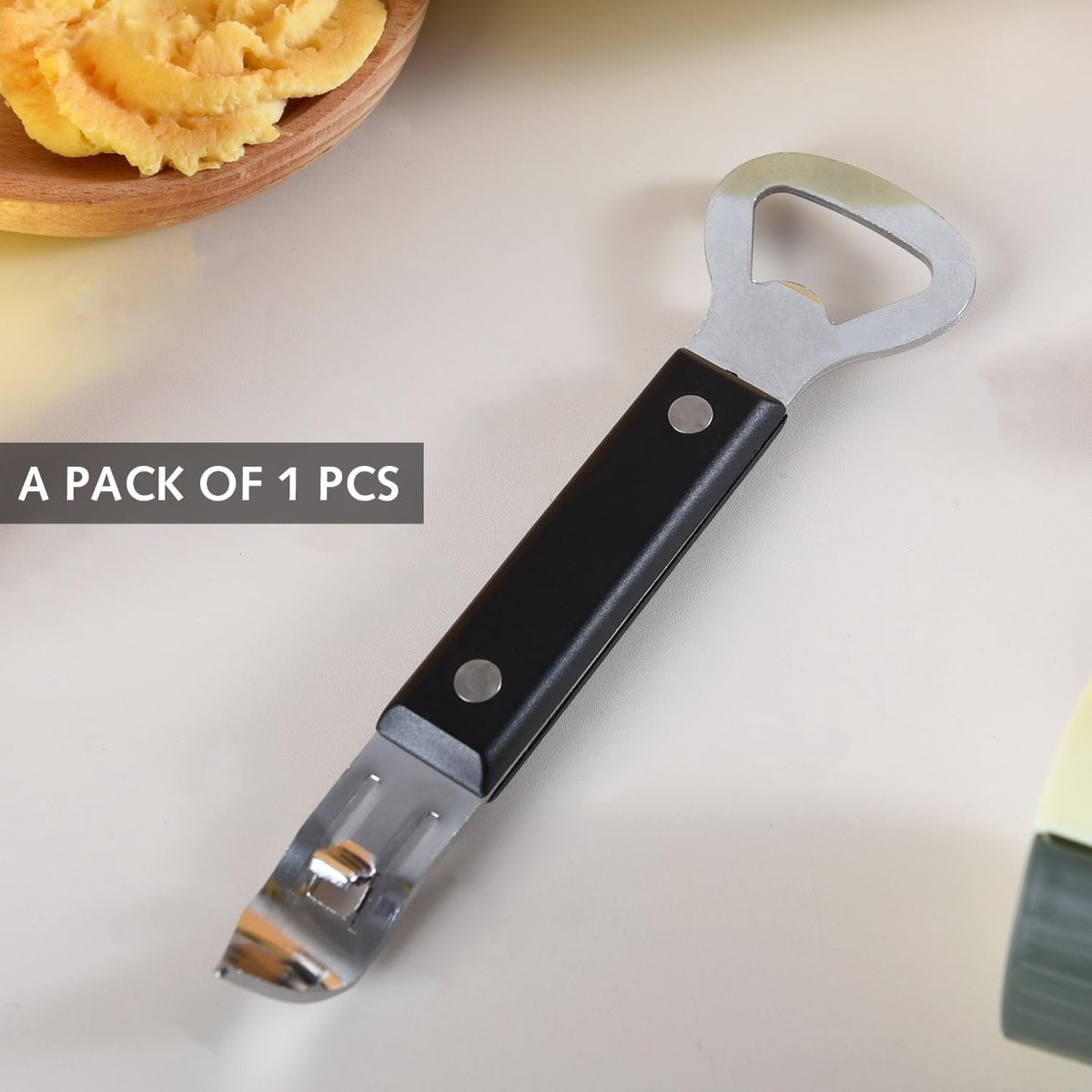 Bottle Opener - Manual Can Opener - Perforated Bottle Opener - Double Ended Wall Mounted Bottle Opener - Stainless Steel Bottle Opener for Beer and Cans - Small Bottle Opener - Suitable for Camping and Travel Use - Image 7