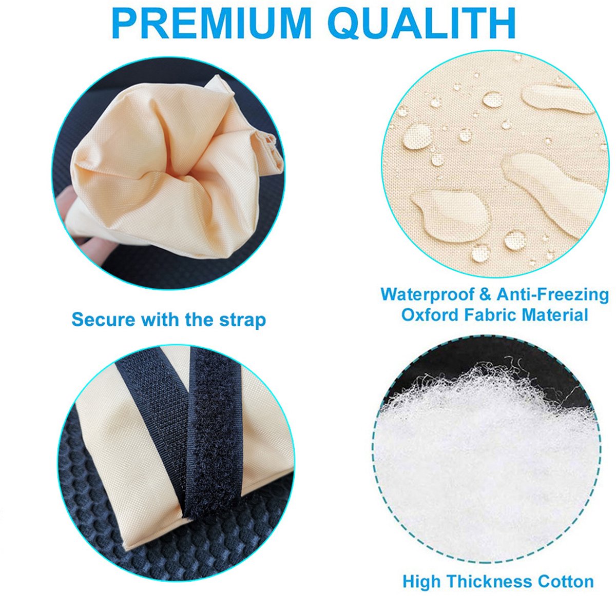 Protective covers for outdoor taps - 10-pack - Protective covers for taps - Oxford cloth - Winter outdoors - Waterproof and frost-resistant tap covers - Insulating covers for water pipes - Frost-resistant protective covers - Image 3