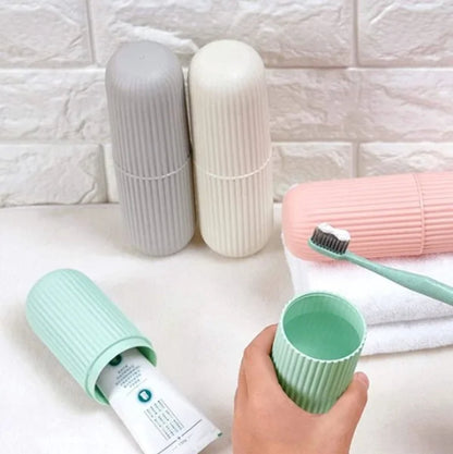 4-Piece Pack - Travel Toothbrush Holder - Portable - Travel Mouthwash Cup - Multifunctional Storage Box - Image 4