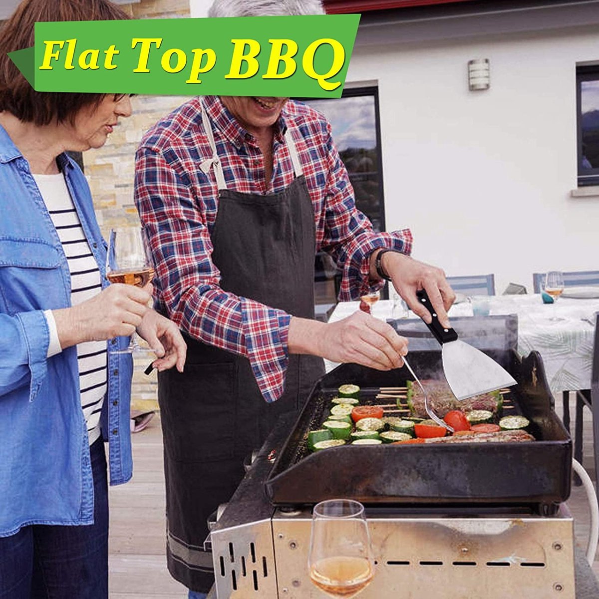Spatulas - Pan Scrapers 2-Piece Set - For Food Processing and Cleaning - Perfect for Teppanyaki Flat Top Grills Indoor and Outdoor - Image 4