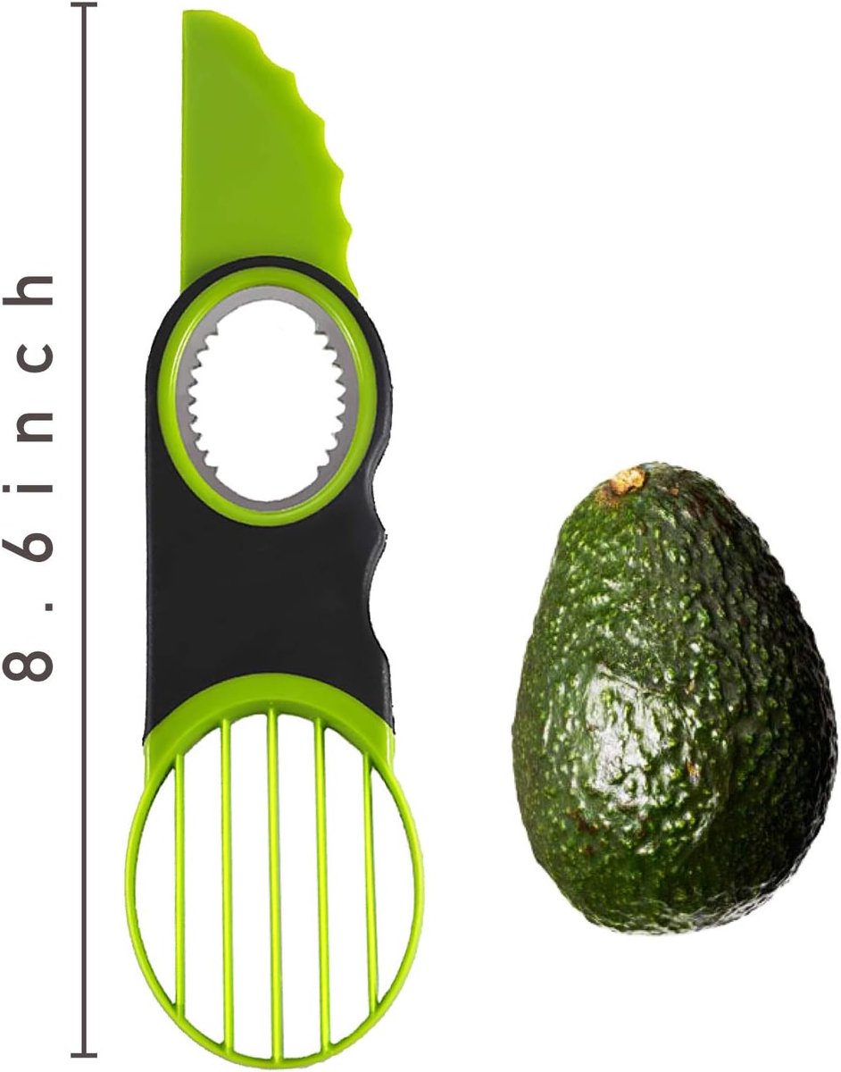 Kitchen Tools - Slicer - 3-in-1 Avocado Slicer - Dishwasher Safe - Suitable for avocados, kiwis and many other fruits - Image 5
