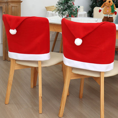 Chair Covers - Set of 6 - Christmas Chair Covers - Red Chair Covers - Christmas Chair Covers - Christmas Decorations - Image 3