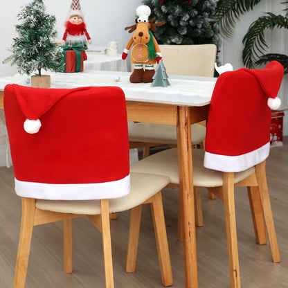 Chair Covers - Set of 6 - Christmas Chair Covers - Red Chair Covers - Christmas Chair Covers - Christmas Decorations - Image 4