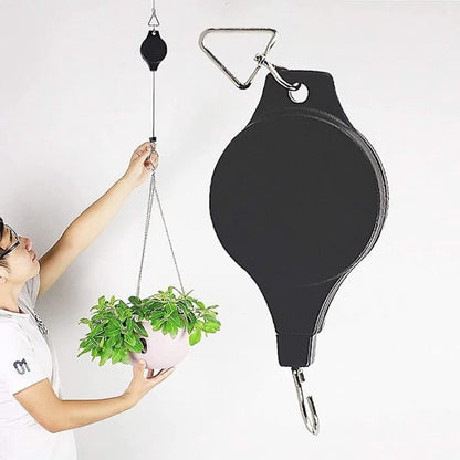 Extendable Hanging Basket Rack - Perfect for garden baskets, planters, and feeders. Hang high and pull down - Pack of 2 - Image 3