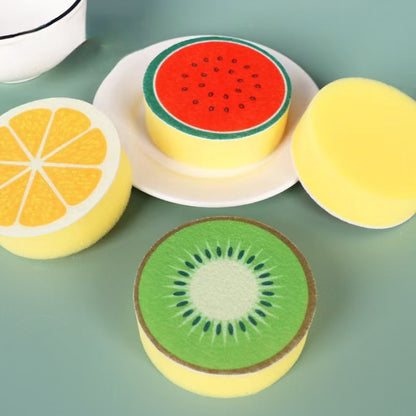 Dishwashing sponge - 4-piece set - Double-sided cleaning sponge - Dish cloth - Suitable for kitchen and bathroom - Image 3
