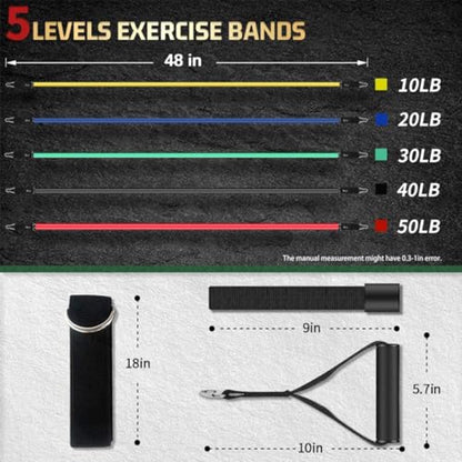 Resistance Bands - Exercise Bands - Training Bands - Resistance Bands with Handles for Men and Women - Exercise Bands for Fitness and Strength Training at Home - Image 3