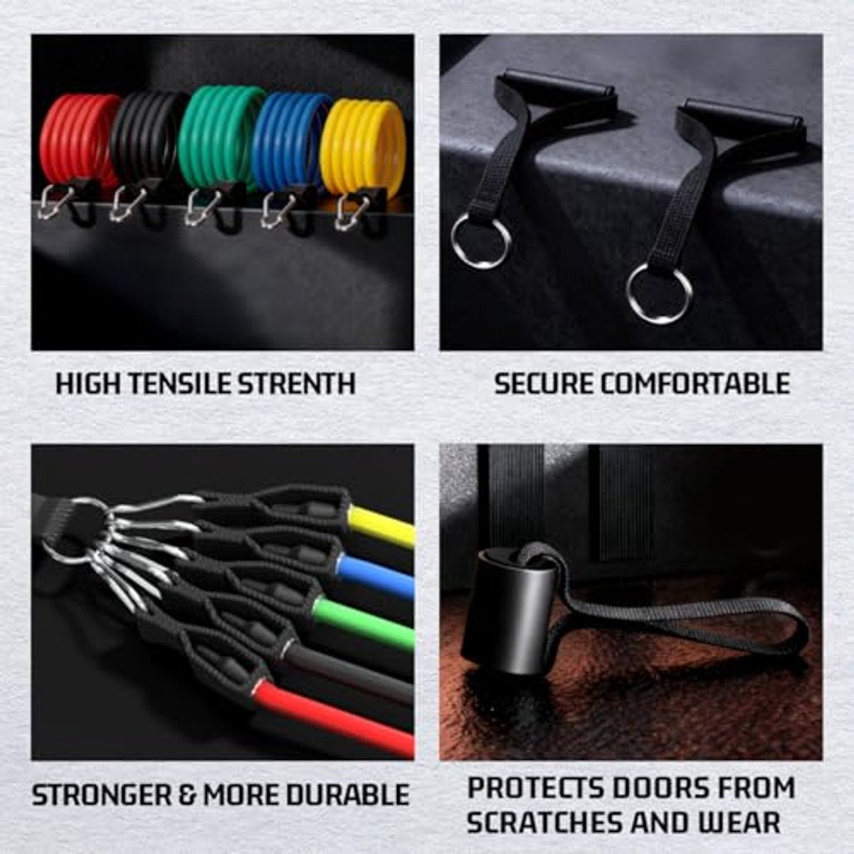 Resistance Bands - Exercise Bands - Training Bands - Resistance Bands with Handles for Men and Women - Exercise Bands for Fitness and Strength Training at Home - Image 6