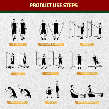 Resistance Bands - Exercise Bands - Training Bands - Resistance Bands with Handles for Men and Women - Exercise Bands for Fitness and Strength Training at Home - Image 7