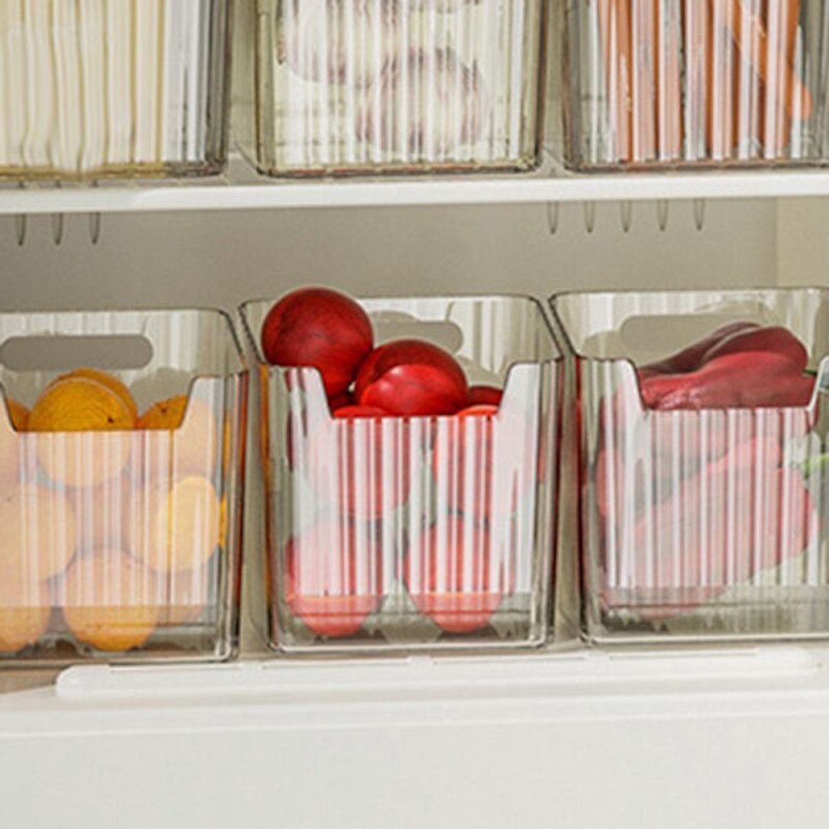 Storage Box - Refrigerator Door Food Grade - Crispy Fruit Storage Box - Green - Image 2