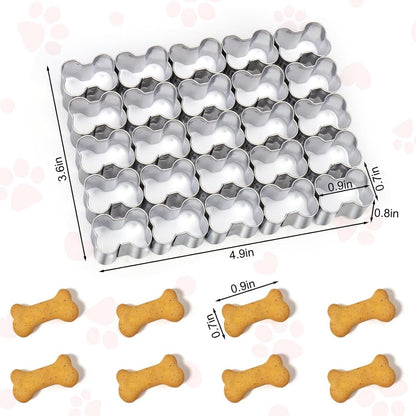 Bone Cookie Cutters - Stainless Steel Baking Cup Set - Kitchen & Baking Tools - With Cleaning Brush - Enjoy cooking with your kids. - Image 5