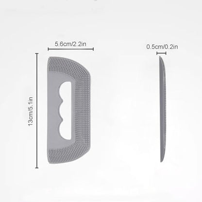 2-Pack Silicone Pet Hair Remover - Dog Hair - Cat Brush - Cat Brush - Reusable Plucking Brush for Clothes, Sofa & Car - Gray - Image 2