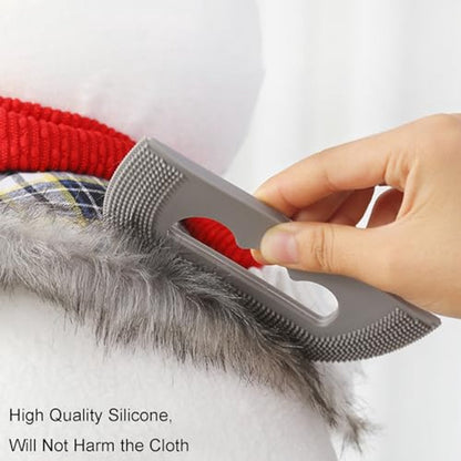 2-Pack Silicone Pet Hair Remover - Dog Hair - Cat Brush - Cat Brush - Reusable Plucking Brush for Clothes, Sofa & Car - Gray - Image 3