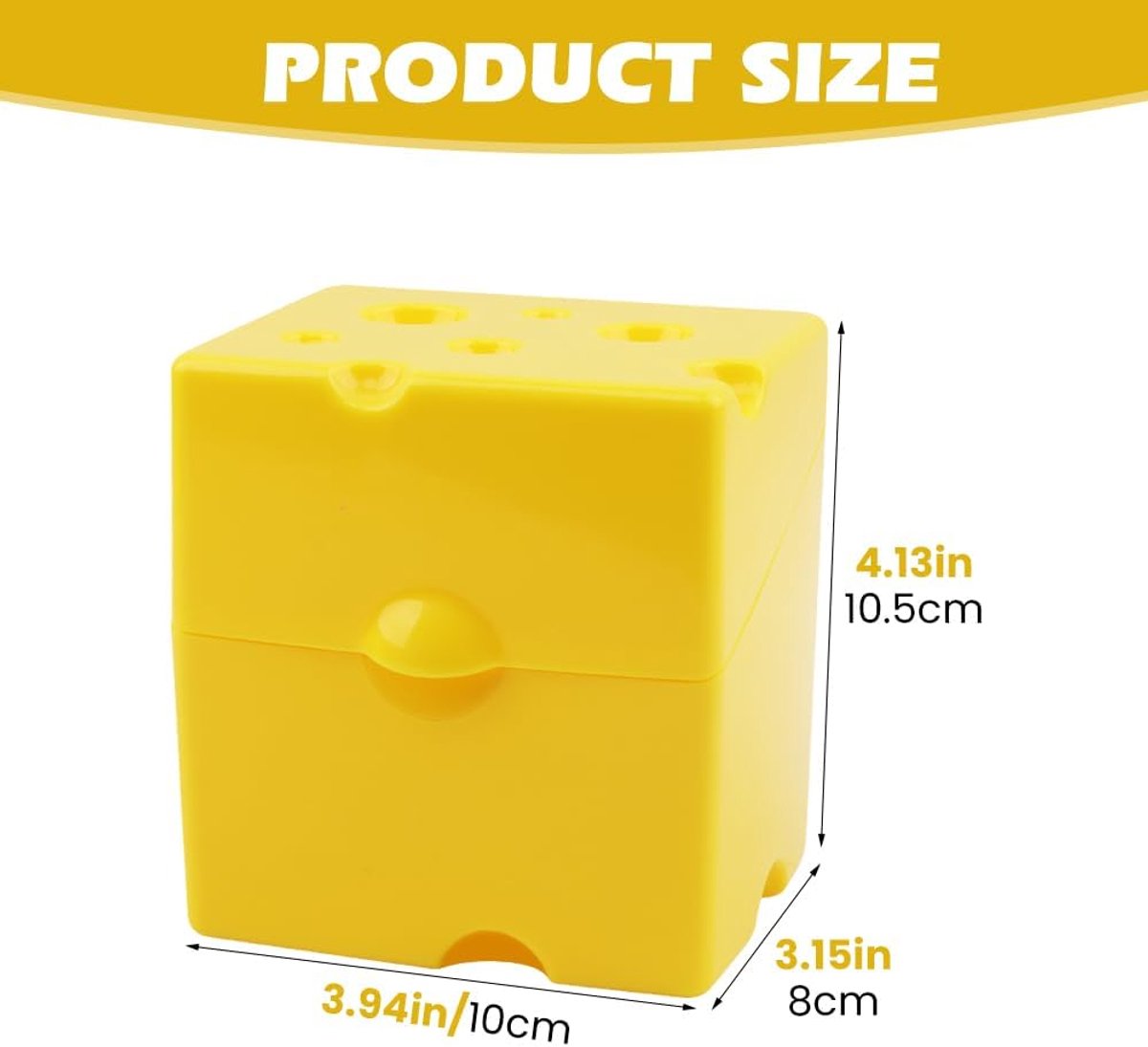 2-Pack Cheese Storage Boxes with Lids - For Sliced & Grated Cheese in the Fridge - Dishwasher Safe - Image 7