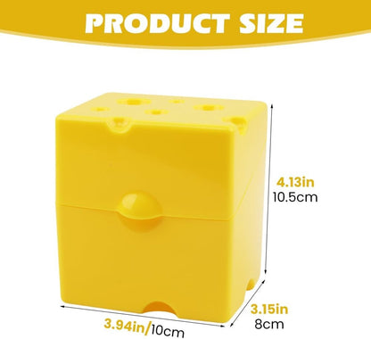 2-Pack Cheese Storage Boxes with Lids - For Sliced & Grated Cheese in the Fridge - Dishwasher Safe - Image 7