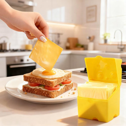 2-Pack Cheese Storage Boxes with Lids - For Sliced & Grated Cheese in the Fridge - Dishwasher Safe - Image 8