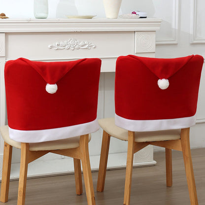Chair Covers - 4 pieces - Christmas chair covers - Red chair covers - Christmas chair covers - Christmas decorations - Image 6