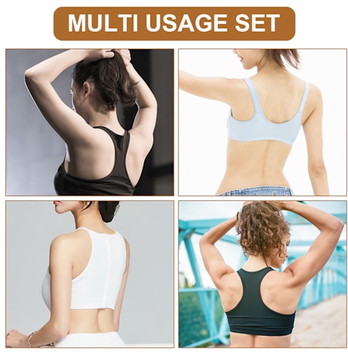 Clothespins - Bra Band Clips - 3 Bra Band Clips and 6 Pairs of Bra Clips - Adjustable Bra Band Clips - Soft and comfortable, stretchy and suitable for all cup sizes - Image 3