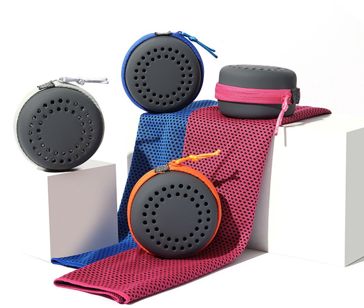 Cooling Towel for Summer & Sports - Quick-Drying & Cooling - Quick-Drying Towels - Cooling Towels for Running - With Storage Box - 30x80 cm (Adult Size) Pink - Image 4