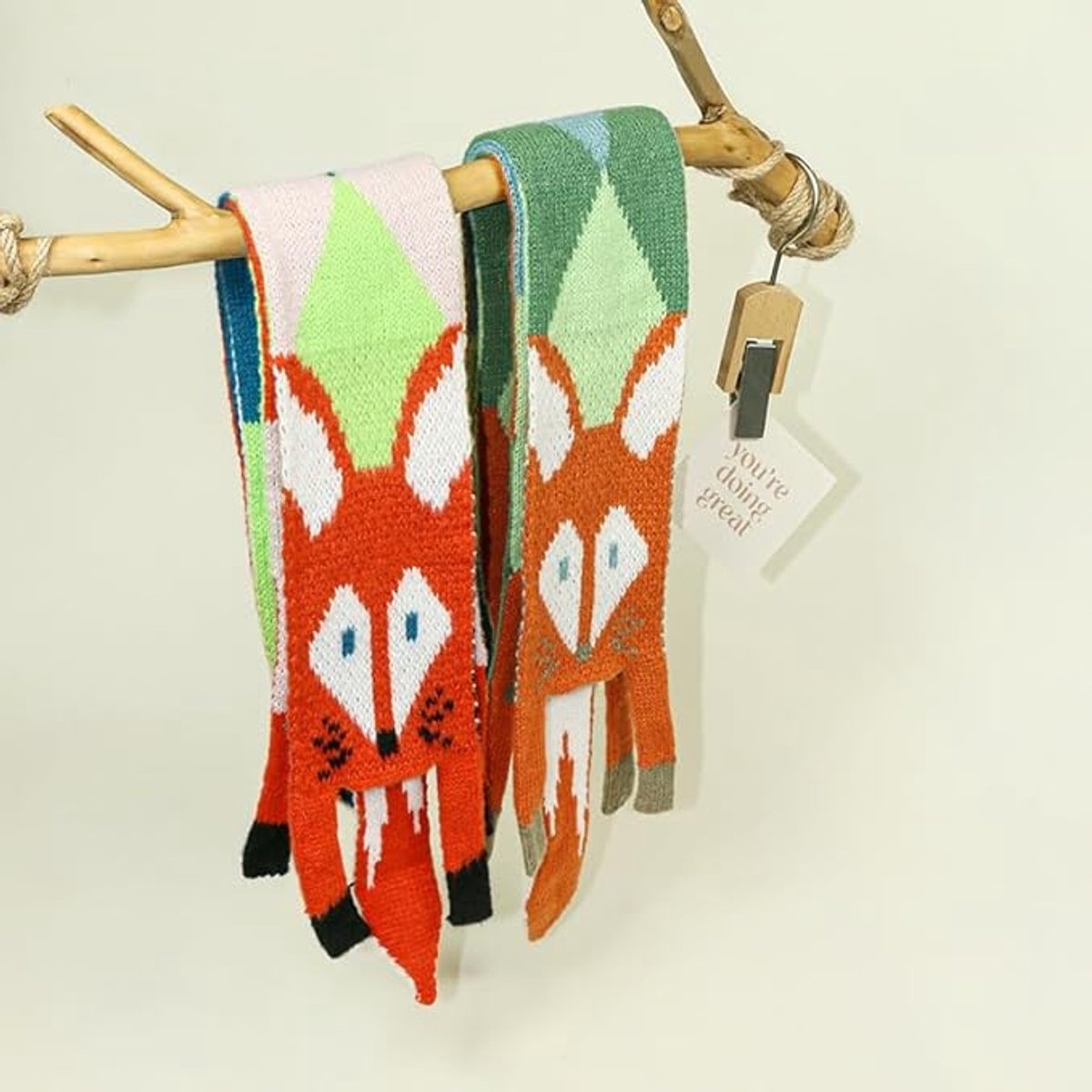 Scarves - Women's Winter Scarves - Warm Scarves - Cute Fox Scarves - 140cm - Stylish Gift - A Gift for Her (A) - Image 5